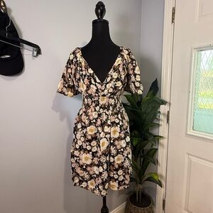 Abercrombie & Fitch  Flutter Sleeve Wrap Sundress